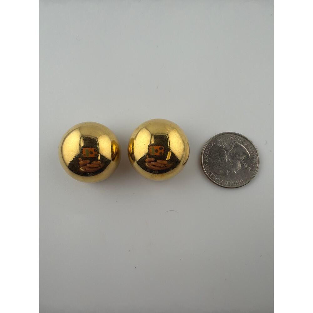 Vintage Vogue Bijoux Italy High-Fashion Statement Clip-On Earrings - Picture 3 of 3